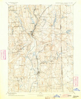 Putnam, CT 1893 (1904) USGS Old Topo Map Reprint 15x15 CT Quad 331149