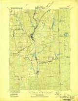 Putnam, Connecticut 1919 (1919) USGS Old Topo Map Reprint 15x15 CT Quad 331152