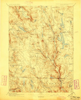 Sandisfield, MA 1897 (1897) USGS Old Topo Map Reprint 15x15 MA Quad 331155