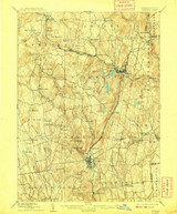 Winsted, CT 1892 (1909) USGS Old Topo Map Reprint 15x15 CT Quad 331196