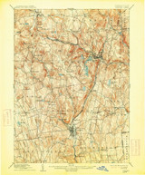 Winsted, CT 1892 (1913) USGS Old Topo Map Reprint 15x15 CT Quad 331197
