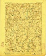 Woodstock, CT 1892 (1911) USGS Old Topo Map Reprint 15x15 CT Quad 331203
