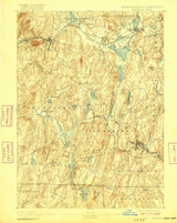 Brookfield, Massachusetts 1893 (1916) USGS Old Topo Map Reprint 15x15 CT Quad 352546 Brookfield, Massachusetts 1893 (1916) USGS Old Topo Map Reprint 15x15 CT Quad 352546