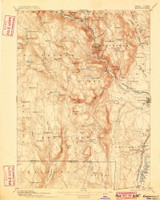 Granville, MA 1895 (1899) USGS Old Topo Map Reprint 15x15 MA Quad 352717