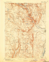 Granville, MA 1895 (1905) USGS Old Topo Map Reprint 15x15 MA Quad 352718