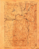 Palmer, MA 1893 (1898) USGS Old Topo Map Reprint 15x15 MA Quad 352920