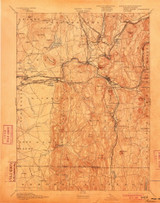 Palmer, MA 1893 (1903) USGS Old Topo Map Reprint 15x15 MA Quad 352921