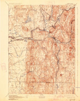 Palmer, MA 1893 (1927) USGS Old Topo Map Reprint 15x15 MA Quad 352927