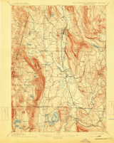 Sheffield, MA 1897 (1915) USGS Old Topo Map Reprint 15x15 MA Quad 353025