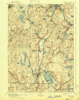 Webster, MA 1892 (1943) USGS Old Topo Map Reprint 15x15 MA Quad 353084