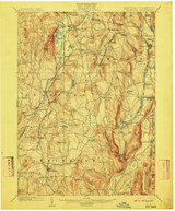 Millbrook, New York 1902 (1910) USGS Old Topo Map Reprint 15x15 CT Quad 144179