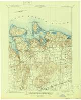 Northport, NY 1903 (1945) USGS Old Topo Map Reprint 15x15 NY Quad 128791