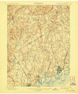 Stamford, Connecticut 1899 (1908) USGS Old Topo Map Reprint 15x15 CT Quad 144260