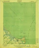 Cape Henlopen, Delaware 1918 (1918) USGS Old Topo Map Reprint 15x15 DE Quad 255733