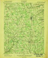 Harrington, Delaware 1918 (1918) USGS Old Topo Map Reprint 15x15 DE Quad 255757