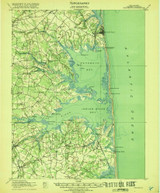 Rehoboth, Delaware 1918 (1918) USGS Old Topo Map Reprint 15x15 DE Quad 255773