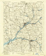Seaford, Delaware 1915 (1936) USGS Old Topo Map Reprint 15x15 DE Quad 255785