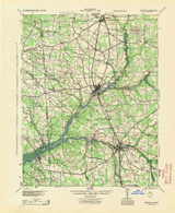 Seaford, Delaware 1944 (1944) USGS Old Topo Map Reprint 15x15 DE Quad 255787