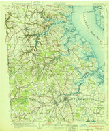Smyrna, Delaware 1931 (1931) USGS Old Topo Map Reprint 15x15 DE Quad 255791