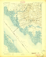 Bay Side, New Jersey 1894 (1896) USGS Old Topo Map Reprint 15x15 DE Quad 255115