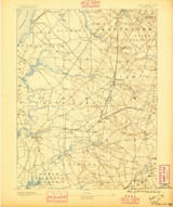 Salem, New Jersey 1890 (1895) USGS Old Topo Map Reprint 15x15 DE Quad 255352