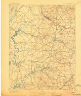 Salem, New Jersey 1898 (1903) USGS Old Topo Map Reprint 15x15 DE Quad 255354
