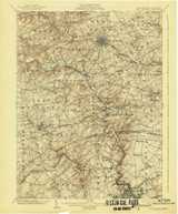 West Chester, Pennsylvania 1904 (1943) USGS Old Topo Map Reprint 15x15 DE Quad 222475