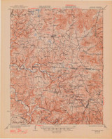 Byrdstown, Tennessee 1929 (1948) USGS Old Topo Map Reprint 15x15 TN Quad 803380 Byrdstown, Tennessee 1929 (1948) USGS Old Topo Map Reprint 15x15 TN Quad 803380