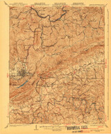 Middlesboro, Kentucky 1930 (1941) USGS Old Topo Map Reprint 15x15 TN Quad 803780 Middlesboro, Kentucky 1930 (1941) USGS Old Topo Map Reprint 15x15 TN Quad 803780