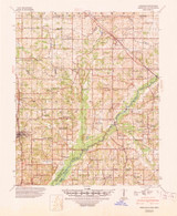 Hernando, Mississippi 1944 (1946) USGS Old Topo Map Reprint 15x15 TN Quad 336925
