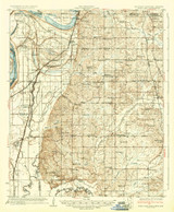 Horn Lake, Mississippi 1935 (1935) USGS Old Topo Map Reprint 15x15 TN Quad 336932 Horn Lake, Mississippi 1935 (1935) USGS Old Topo Map Reprint 15x15 TN Quad 336932