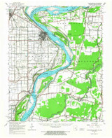 Caruthersville, Missouri 1951 (1968) USGS Old Topo Map Reprint 15x15 TN Quad 148850 Caruthersville, Missouri 1951 (1968) USGS Old Topo Map Reprint 15x15 TN Quad 148850