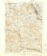 Concord, New Hampshire 1927 (1943) USGS Old Topo Map Reprint 15x15 NH Quad 329969