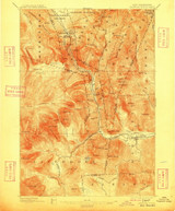 Crawford Notch, New Hampshire 1896 (1909) USGS Old Topo Map Reprint 15x15 NH Quad 329995 Crawford Notch, New Hampshire 1896 (1909) USGS Old Topo Map Reprint 15x15 NH Quad 329995