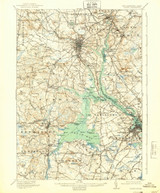 Dover, New Hampshire 1918 (1939) USGS Old Topo Map Reprint 15x15 NH Quad 330008 Dover, New Hampshire 1918 (1939) USGS Old Topo Map Reprint 15x15 NH Quad 330008