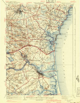 Exeter, New Hampshire 1934 (1941) USGS Old Topo Map Reprint 15x15 NH Quad 330033 Exeter, New Hampshire 1934 (1941) USGS Old Topo Map Reprint 15x15 NH Quad 330033