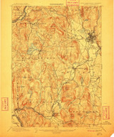 Keene, New Hampshire 1898 (1911) USGS Old Topo Map Reprint 15x15 NH Quad 330111 Keene, New Hampshire 1898 (1911) USGS Old Topo Map Reprint 15x15 NH Quad 330111