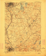 Manchester, New Hampshire 1905 (1911) USGS Old Topo Map Reprint 15x15 NH Quad 330137 Manchester, New Hampshire 1905 (1911) USGS Old Topo Map Reprint 15x15 NH Quad 330137