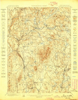 Monadnock, New Hampshire 1898 (1898) USGS Old Topo Map Reprint 15x15 NH Quad 330182 Monadnock, New Hampshire 1898 (1898) USGS Old Topo Map Reprint 15x15 NH Quad 330182