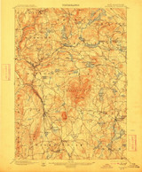 Monadnock, New Hampshire 1898 (1912) USGS Old Topo Map Reprint 15x15 NH Quad 330186 Monadnock, New Hampshire 1898 (1912) USGS Old Topo Map Reprint 15x15 NH Quad 330186