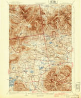 Mt. Chocorua, New Hampshire 1931 (1940) USGS Old Topo Map Reprint 15x15 NH Quad 330204 Mt. Chocorua, New Hampshire 1931 (1940) USGS Old Topo Map Reprint 15x15 NH Quad 330204