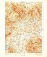 Mt. Chocorua, New Hampshire 1931 (1931) USGS Old Topo Map Reprint 15x15 NH Quad 330212 Mt. Chocorua, New Hampshire 1931 (1931) USGS Old Topo Map Reprint 15x15 NH Quad 330212