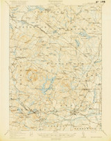 Mt. Pawtuckaway, New Hampshire 1919 (1919) USGS Old Topo Map Reprint 15x15 NH Quad 460059 Mt. Pawtuckaway, New Hampshire 1919 (1919) USGS Old Topo Map Reprint 15x15 NH Quad 460059