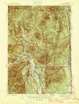 North Conway, New Hampshire 1945 (1945) USGS Old Topo Map Reprint 15x15 NH Quad 330263