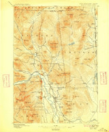 North Conway, New Hampshire 1896 (1909) USGS Old Topo Map Reprint 15x15 NH Quad 330270