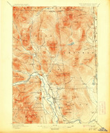 North Conway, New Hampshire 1896 (1913) USGS Old Topo Map Reprint 15x15 NH Quad 330271 North Conway, New Hampshire 1896 (1913) USGS Old Topo Map Reprint 15x15 NH Quad 330271