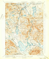 Ossipee Lake, New Hampshire 1930 (1932) USGS Old Topo Map Reprint 15x15 NH Quad 330284