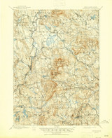 Peterboro, New Hampshire 1900 (1945) USGS Old Topo Map Reprint 15x15 NH Quad 330304