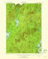 Second Lake, New Hampshire 1927 (1955) USGS Old Topo Map Reprint 15x15 NH Quad 330337