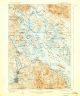 Winnepesaukee, New Hampshire 1909 (1926) USGS Old Topo Map Reprint 15x15 NH Quad 330380 Winnepesaukee, New Hampshire 1909 (1926) USGS Old Topo Map Reprint 15x15 NH Quad 330380